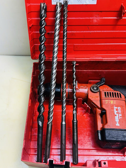Hilti TE55 Corded 115V Rotary Hammer Drill W/ 4 Hilti Bits And Case