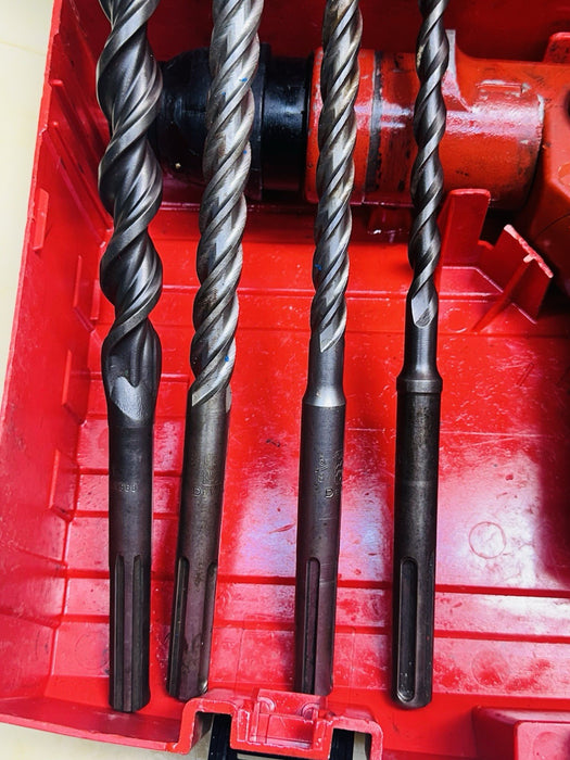 Hilti TE55 Corded 115V Rotary Hammer Drill W/ 4 Hilti Bits And Case