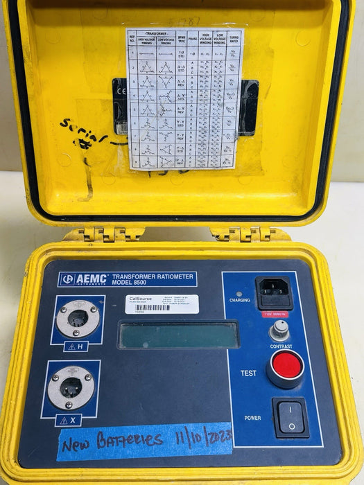 AEMC Instruments Transformer Ratiometer Model DTR 8500 BG1
