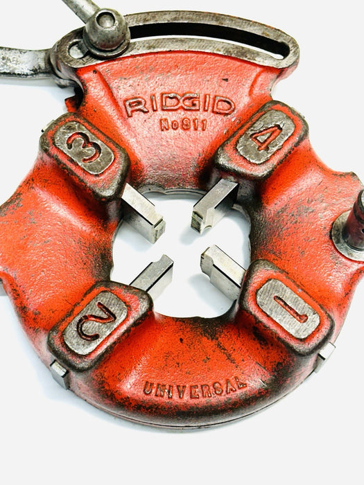 RIDGID 811 DIE HEAD WITH 1/2" - 3/4” NPT HS DIES #2