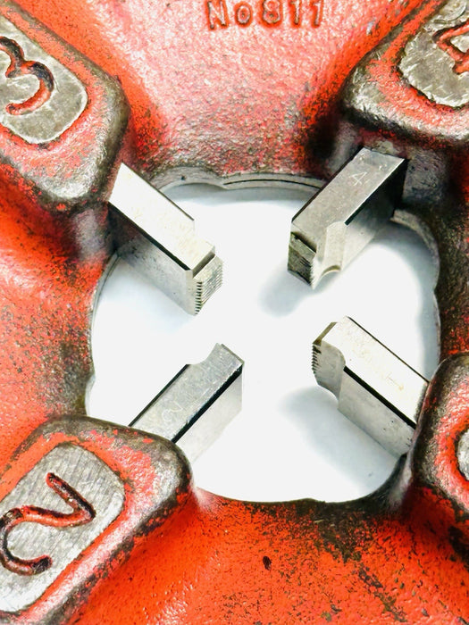 RIDGID 811 DIE HEAD WITH 1/2" - 3/4” NPT HS DIES #2