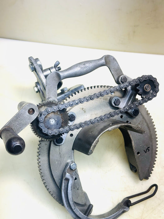 Mathey Dearman Pipe Beveling Machine Mode MS Beveler 1-1/2 to 4 W/ Inserts #V5