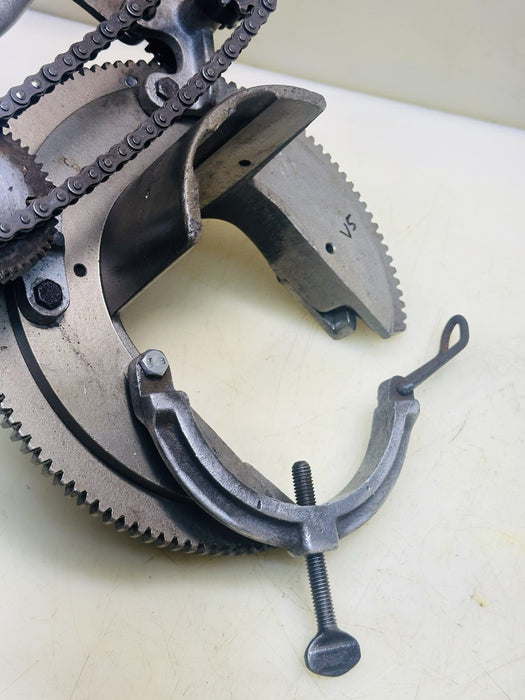Mathey Dearman Pipe Beveling Machine Mode MS Beveler 1-1/2 to 4 W/ Inserts #V5