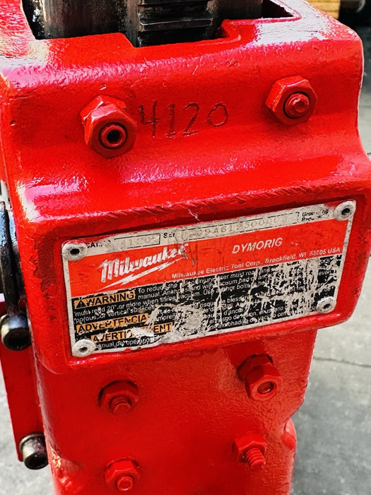 Milwaukee Core Drill Rig W/ 4 Bits Size 3”, 5”, 5”, 8” Works Great