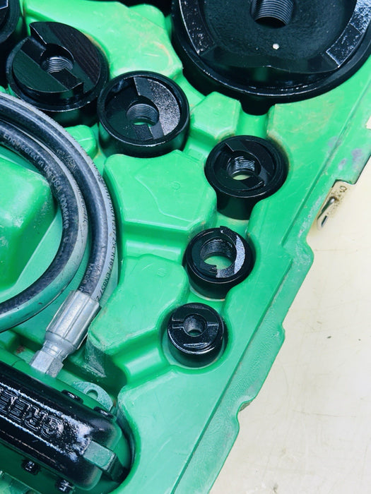 Greenlee 7310 SB Slug Buster KO Knockout Punch Set 1/2" - 4" , 767 Pump Case BG5