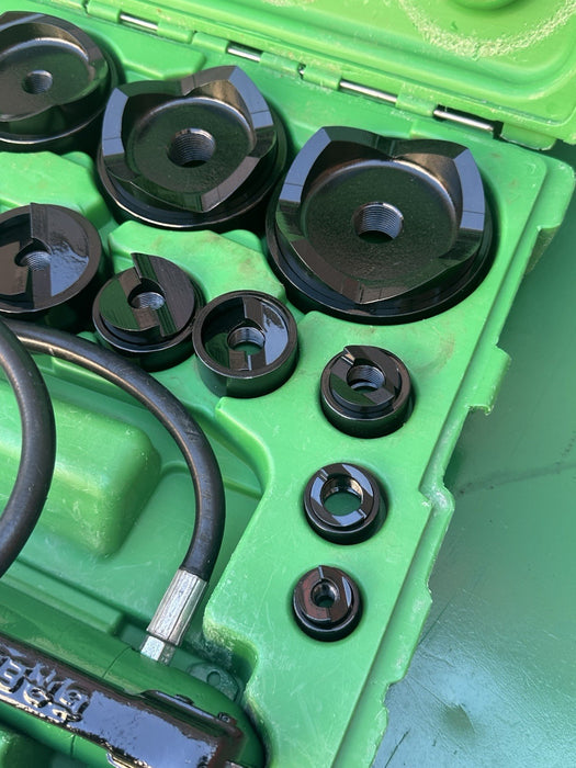 Greenlee 7310 SB Slug Buster KO Knockout Punch Set 1/2" - 4" , 767 Pump Case BG6