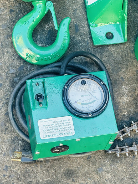 Greenlee 6000 6001 Super Cable Tugger Wire Puller 6500 Lb. With Rope Excellent🔥