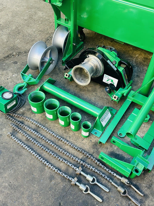 Greenlee 6000 6001 Super Cable Tugger Wire Puller 6500 Lb. With Rope Excellent🔥
