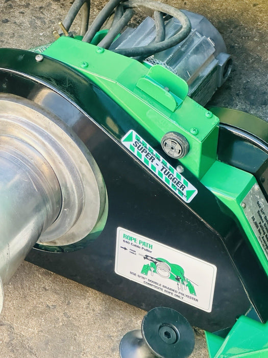 Greenlee 6000 6001 Super Cable Tugger Wire Puller 6500 Lb. With Rope Excellent🔥