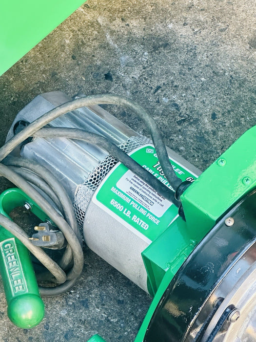 Greenlee 6000 6001 Super Cable Tugger Wire Puller 6500 Lb. With Rope Excellent🔥
