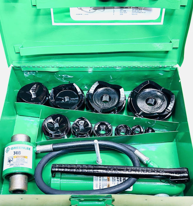 Greenlee 7310SB Slug Buster KO Knockout Punch Set 1/2" - 4" , 767 Pump, Case BG2