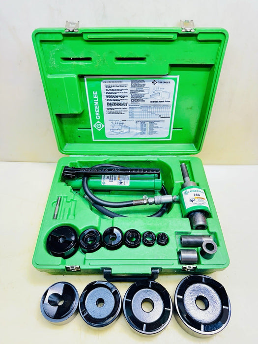 Greenlee 7310SB Slug Buster KO Knockout Punch Set 1/2" - 4" , 767 Pump, Case BG3