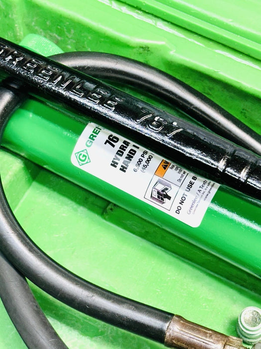 Greenlee 7310SB Slug Buster KO Knockout Punch Set 1/2" - 4" , 767 Pump, Case BG3