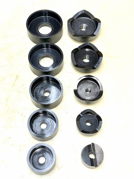 Current Tools 2" to 4" Knock-Out Punch Die Set Greenlee 10 Pcs. Excellent !!!