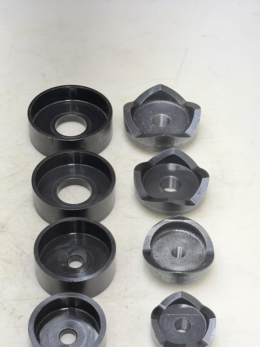 Current Tools 2" to 4" Knock-Out Punch Die Set Greenlee 10 Pcs. Excellent !!!