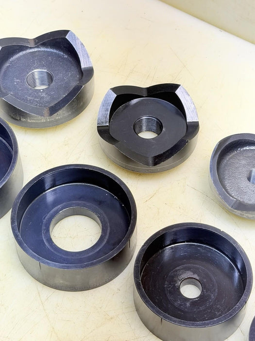 Current Tools 2" to 4" Knock-Out Punch Die Set Greenlee 10 Pcs. Excellent !!!
