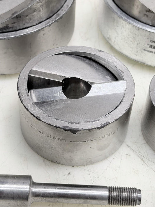 Greenlee Slug Splitter Knockout Punch Set 1/2 - 4" Conduit Stainless Steel Set