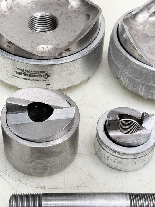 Greenlee Slug Splitter Knockout Punch Set 1/2 - 4" Conduit Stainless Steel Set