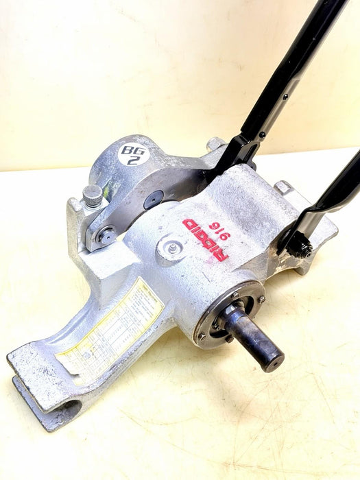 RIDGID 916 Manual Roll Groover For 1-1/4" to 6" Pipe Works Good! BG2