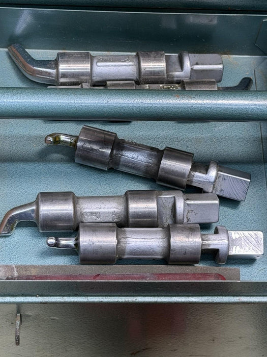 PIPEMASTER TEE-TURNER SET ERIE TOOL COMPLETE SET WITH EXTRAS GREAT SHAPE