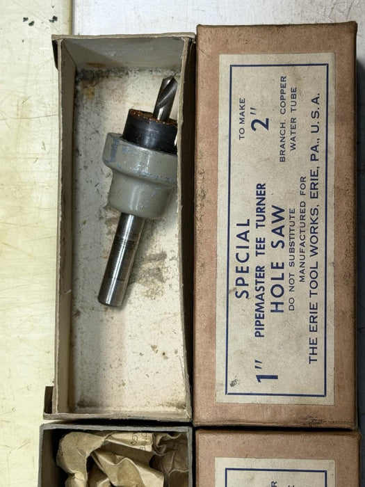 PIPEMASTER TEE-TURNER SET ERIE TOOL COMPLETE SET WITH EXTRAS GREAT SHAPE