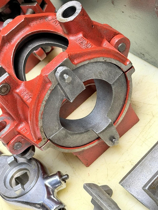 PIPEMASTER TEE-TURNER SET ERIE TOOL COMPLETE SET WITH EXTRAS GREAT SHAPE