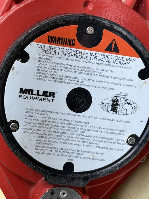 Used Miller Equipment M55-50G Retractable Lifeline 50' Safety Harness #1