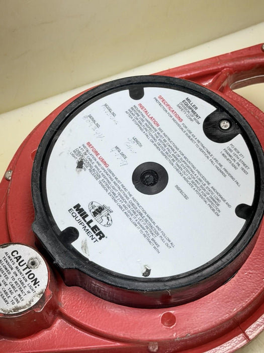 Used Miller Equipment M55-50G Retractable Lifeline 50' Safety Harness #2