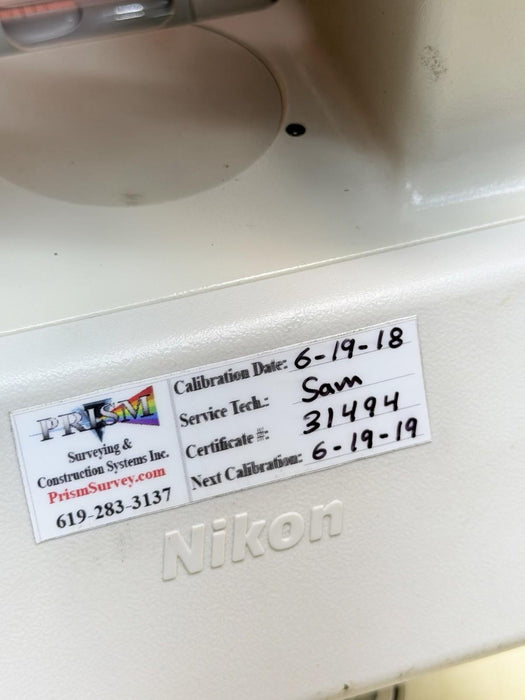 NIKON NE-100 DIGITAL THEODOLITE WITH ORIGINAL CARRY CASE and 90º eyepiece