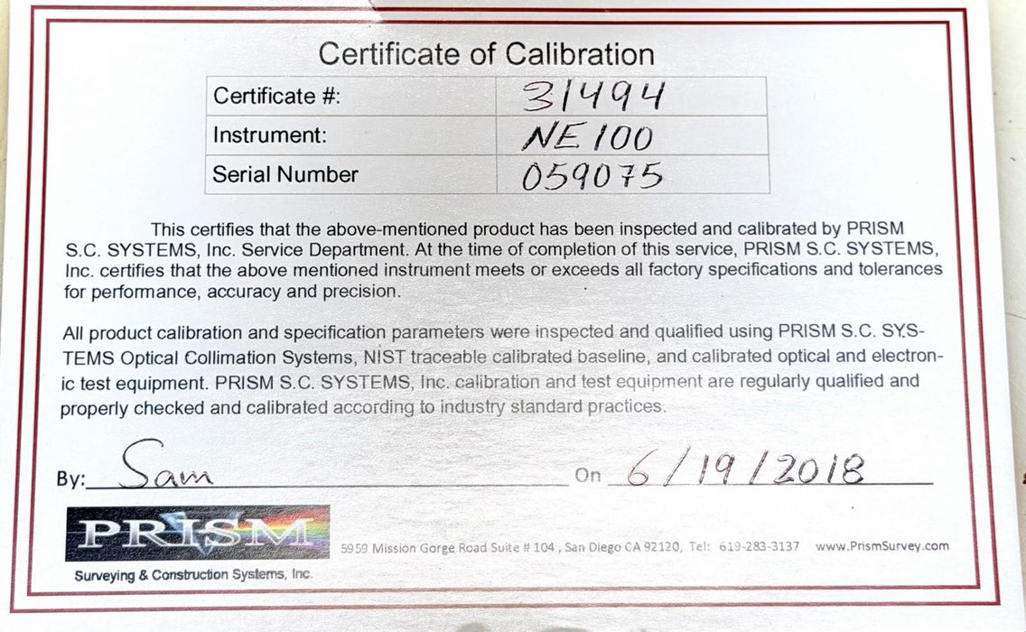 NIKON NE-100 DIGITAL THEODOLITE WITH ORIGINAL CARRY CASE and 90º eyepiece