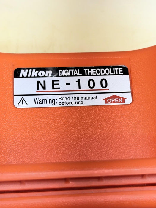 NIKON NE-100 DIGITAL THEODOLITE WITH ORIGINAL CARRY CASE and 90º eyepiece