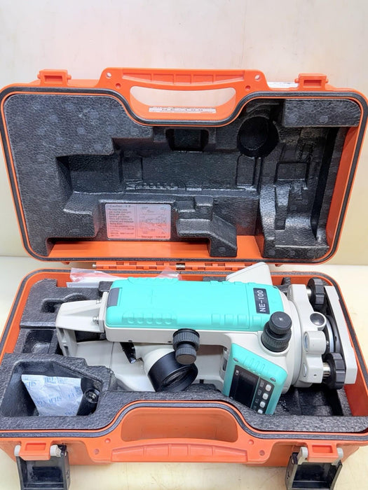 NIKON NE-100 DIGITAL THEODOLITE WITH ORIGINAL CARRY CASE and 90º eyepiece