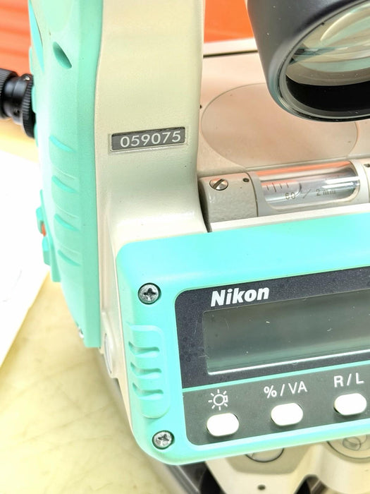 NIKON NE-100 DIGITAL THEODOLITE WITH ORIGINAL CARRY CASE and 90º eyepiece