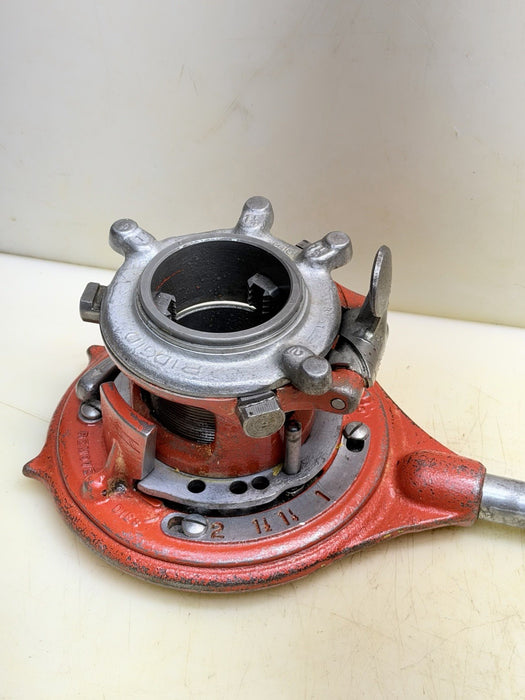 RIDGID TOOLS 65-R ADJUSTABLE MANUAL PIPE THREADER, 1" to 2" CAPACITY Excellent!!