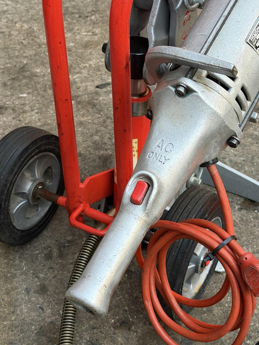 Ridgid 258 Power Pipe Cutter 2-1/2-8” w/ Hyd. Pump, 700 Threader Roller + Cart