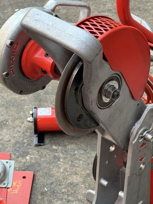 Ridgid 258 Power Pipe Cutter 2-1/2-8” w/ Hyd. Pump, 700 Threader Roller + Cart