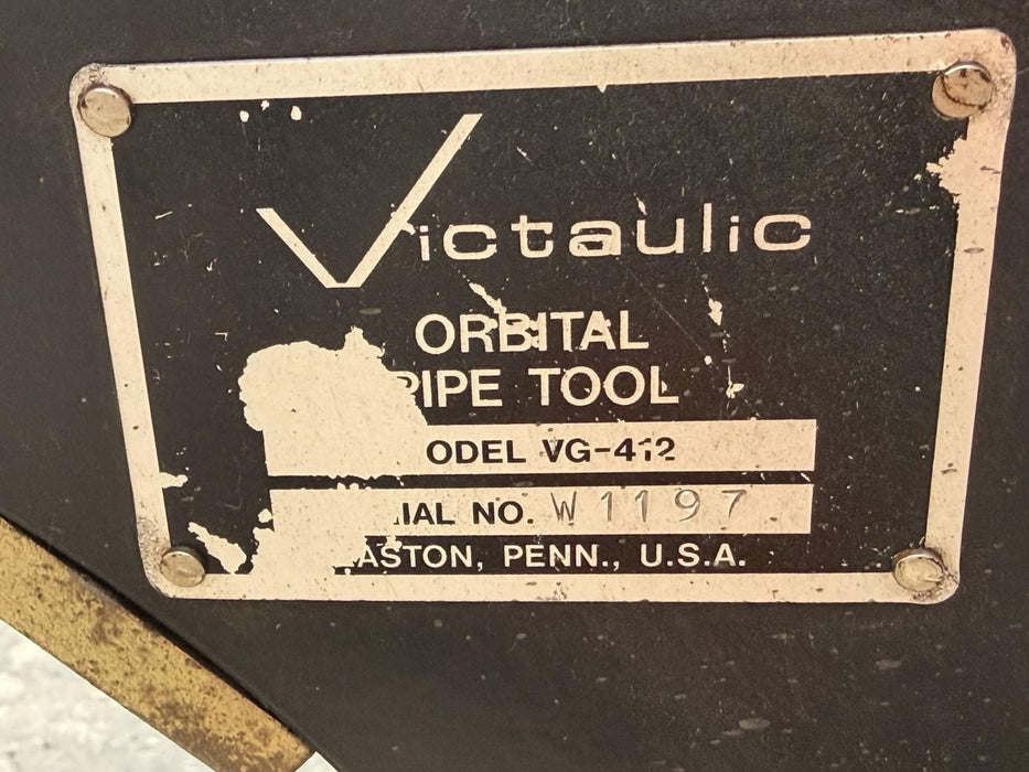 Victaulic Vic VG412 Pipe Cut Groover 4”-12”  With Accessories Great Shape