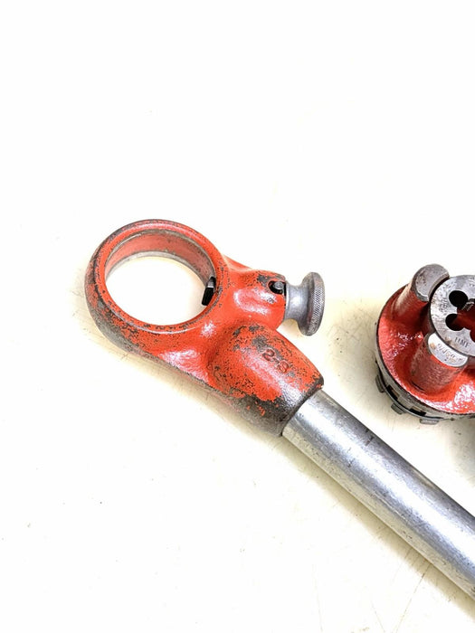 Ridgid Ratchet Bolt Threader Set 1/8, 1/4, 3/8, 7/16, 9/16, NC 00-RB + Handle