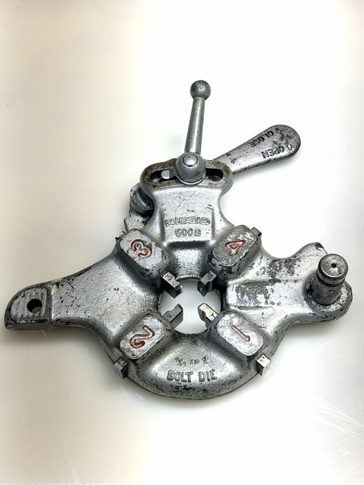 Ridgid 500B Bolt Die Head 1/4-1" with 1/2-13 NC Dies