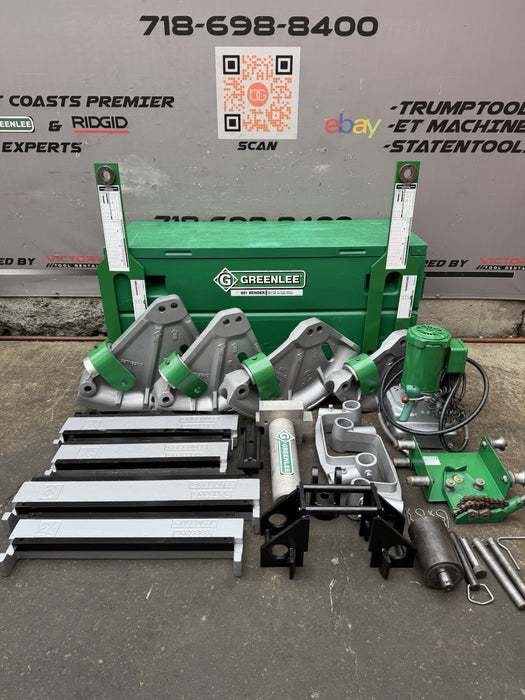 Greenlee 881 Conduit Bender 2.5”-4” Rigid EMT Hyd Pump 1813 Table + WARRANTY