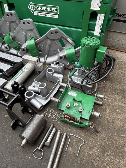 Greenlee 881 Conduit Bender 2.5”-4” Rigid EMT Hyd Pump 1813 Table + WARRANTY