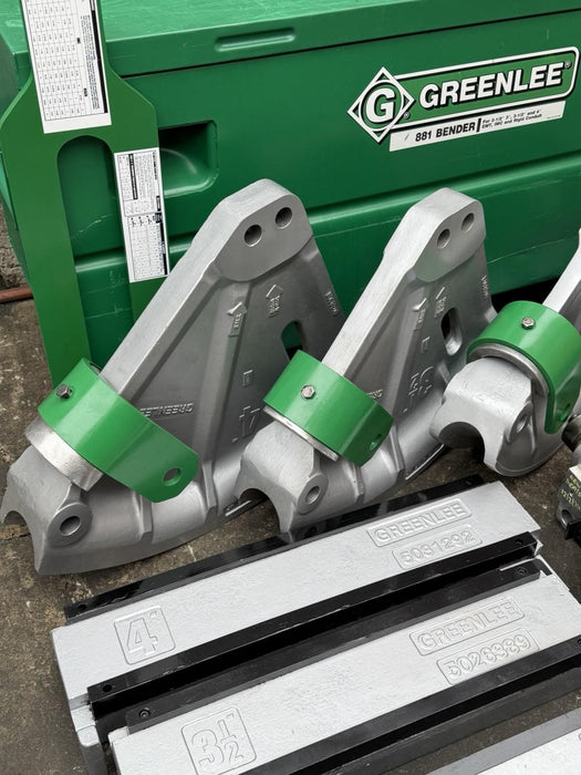 Greenlee 881 Conduit Bender 2.5”-4” Rigid EMT Hyd Pump 1813 Table + WARRANTY