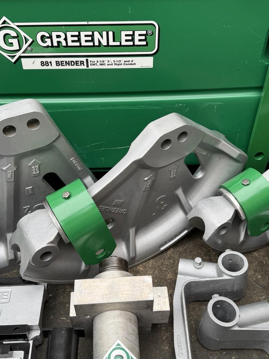 Greenlee 881 Conduit Bender 2.5”-4” Rigid EMT Hyd Pump 1813 Table + WARRANTY