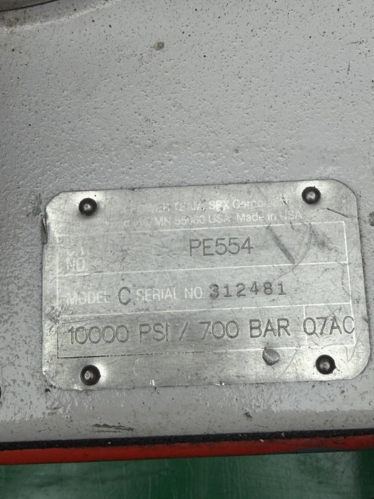 SPX Power Team PE554 10K PSI Double Acting Electric Portable Hydraulic Pump Hose