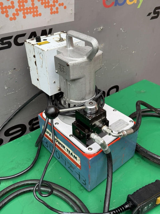 SPX Power Team PE554 10K PSI Double Acting Electric Portable Hydraulic Pump Hose