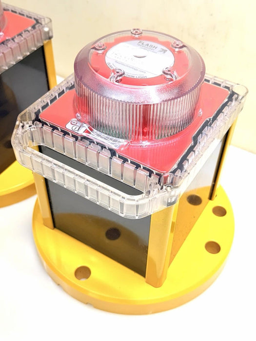 Lot 2 Flash Technology OL800 Red 60X Solar Obstruction Light FAA Compliant