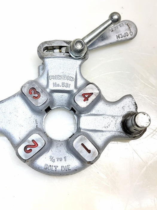 RIDGID 531 (26162) Quick-Opening Bolt Die Head for 1224, 1/4" to 1"