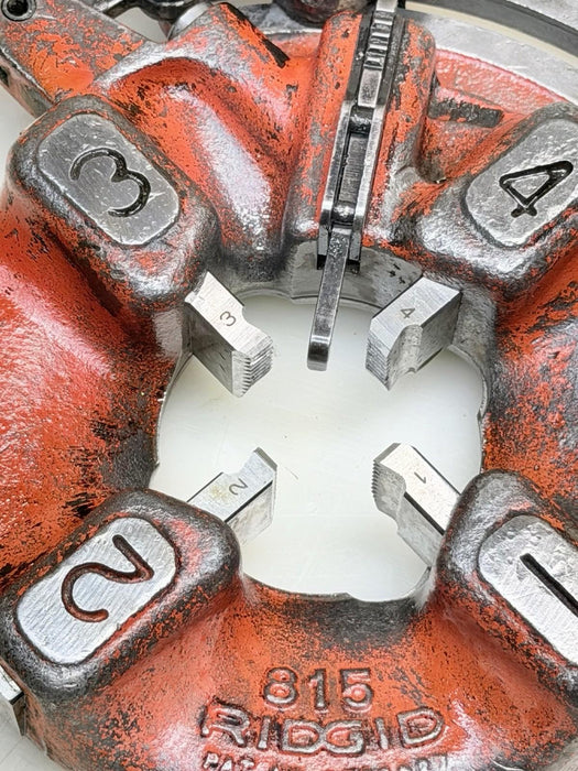 Ridgid No.815 Universal 1/8'' to 2'' Die Head With 1-2” Teeth Used For 300 535