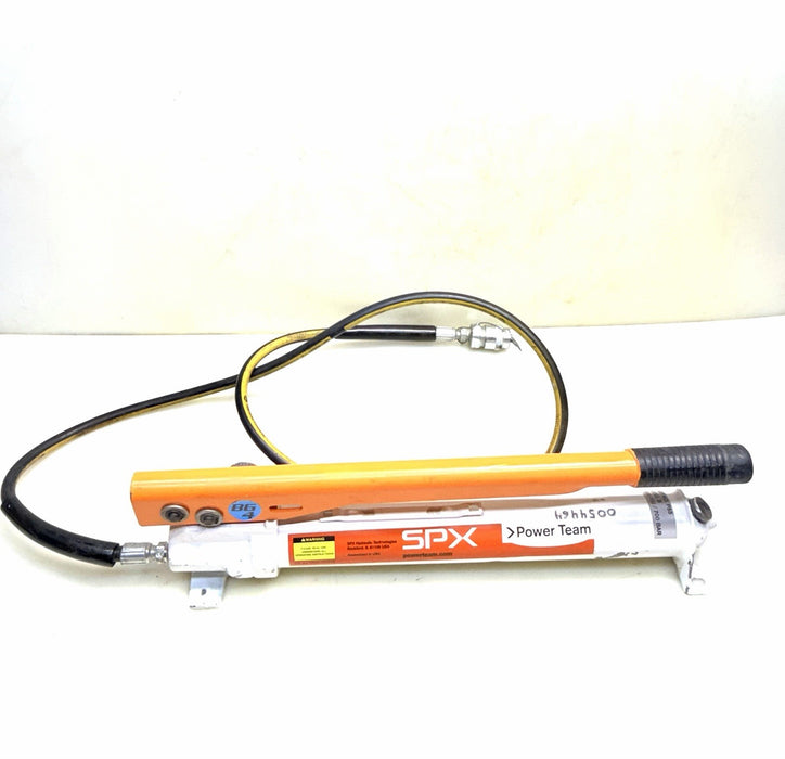 SPX Power Team Hydraulic Pump. Model P-55. 10,000PSI.  Works Fine.  BG4