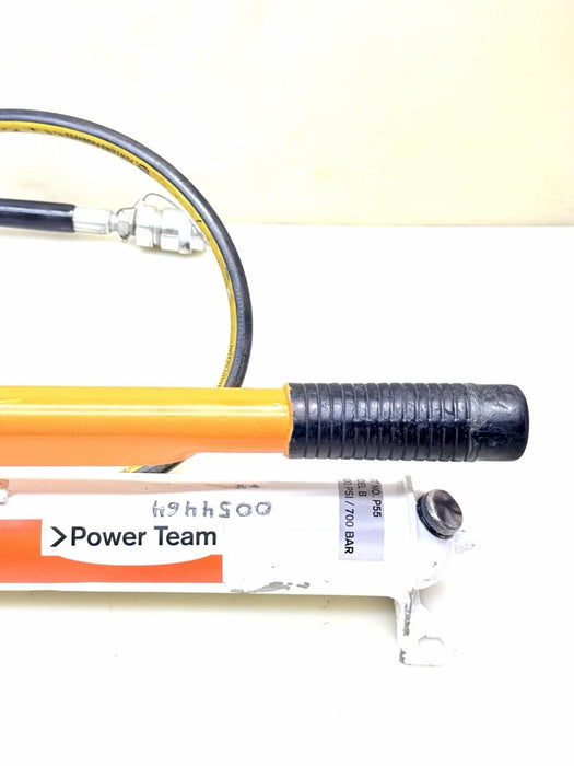 SPX Power Team Hydraulic Pump. Model P-55. 10,000PSI.  Works Fine.  BG4